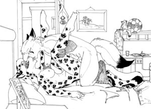 Rating: Explicit Score: 0 Tags: anthro anthro_on_anthro anvil_position bed breasts bussaca canid canine duo e621 erection felid female female_penetrated fox from_front_position furniture genitals legs_up leopard male male/female male_penetrating male_penetrating_female mammal monochrome nipples nude pantherine penetration penis sex tail User: bunchy7s