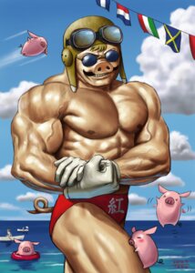 Rating: Safe Score: 0 Tags: 2010 abs anthro armor biceps blonde_hair blue_sky briefs clothed clothing cloud domestic_pig e621 eyewear facial_hair flag flexing ghibli gloves grin hair handwear headgear helmet japanese_text male mammal marco_pagot matataku muscular muscular_anthro muscular_male mustache nipples outside pecs porco_rosso pose sea seaside sky smile solo suid suine sunglasses sus_(pig) tail text topless underwear vein water User: bunchy7s