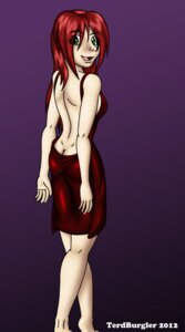 Rating: Questionable Score: 0 Tags: 2012 alternate_species backless_clothing backless_dress biped butt butt_cleavage clothing digital_media_(artwork) dress e621 female gradient_background grandfathered_content green_eyes hair human human_only humanized linda_wright mammal not_furry open-butt_dress portrait red_clothing red_dress red_hair simple_background solo terdburgler three-quarter_portrait User: bunchy7s
