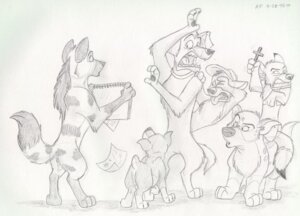 Rating: Safe Score: 0 Tags: af ambiguous_gender canid canine canis creating_art cross domestic_dog drawing_(object) e621 feral graphite_(artwork) greyscale group holding_cross holding_object humor hyena mammal monochrome paper rejection shocked sketchbook spotted_hyena tail traditional_media_(artwork) what User: bunchy7s