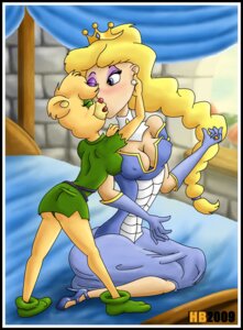 Rating: Questionable Score: 0 Tags: 2009 armwear bed blonde_hair breast_squish breasts choker cleavage clothed clothing disney duo e621 ear_piercing elbow_gloves eyes_closed female female/female furniture gloves gummi_bears hair hand_behind_head hand_on_shoulder handwear hentai_boy_(artist) human interspecies jewelry kneeling mammal necklace on_bed one_eye_closed piercing princess_calla size_difference squish standing sunni_gummi User: bunchy7s