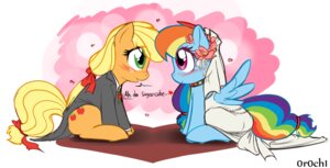 Rating: Safe Score: 0 Tags: 0r0ch1 2011 applejack_(mlp) blonde_mane blue_body blue_feathers blue_fur blush clothing cutie_mark dialogue dress duo e621 earth_pony english_text equid equine eye_through_mane feathered_wings feathers female female/female feral flower freckles friendship_is_magic fur green_eyes hair hasbro heart_symbol horse horse_tail mammal mane multicolored_hair multicolored_mane multicolored_tail my_little_pony mythological_creature mythological_equine mythology orange_body orange_fur pegasus plant pony purple_eyes rainbow_dash_(mlp) rainbow_mane rainbow_tail simple_background smile tail text wedding wedding_dress white_background wings User: bunchy7s