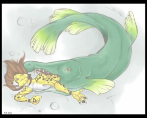 Rating: Questionable Score: 0 Tags: 2013 5:4 aquatic black_border border cheetah duo e621 feet_first felid feline feral fish forced gar_(fish) gumbo-nose kibacheetah male mammal sharp_teeth teeth underwater vore water User: bunchy7s