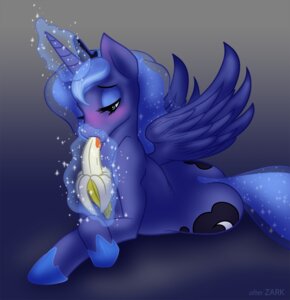 Rating: Questionable Score: 0 Tags: 2013 banana blue_body blue_feathers blue_fur blue_horn blue_mane blue_tail blue_wings blush cutie_mark digital_drawing_(artwork) digital_media_(artwork) e621 equid equine eyelashes feathered_wings feathers female feral food food_fetish friendship_is_magic fruit fur hair hasbro hi_res horn larkdraws long_hair magic mammal mane multicolored_hair my_little_pony mythological_creature mythological_equine mythology pink_blush plant princess_luna_(mlp) qtmarx shaded soft_shading solo suggestive suggestive_food tail tongue unicorn_horn winged_unicorn wings User: bunchy7s