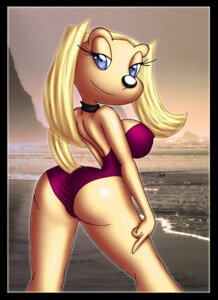 Rating: Questionable Score: 0 Tags: anthro beach big_breasts blue_eyes brandy_and_mr._whiskers brandy_harrington breasts canid canine canis clothing collar detailed_background disney domestic_dog e621 female huge_breasts innocenttazlet mammal outside sand sea seaside sky smile solo swimwear water User: bunchy7s