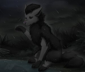 Rating: Safe Score: 0 Tags: 2013 ambiguous_gender black_body black_fur blackfury blue_eyes bodily_fluids cloud digitigrade e621 feral fur generation_3_pokemon grass mammal mightyena nintendo outside plant pokemon pokemon_(species) quadruped raining sad solo tail tears water User: bunchy7s