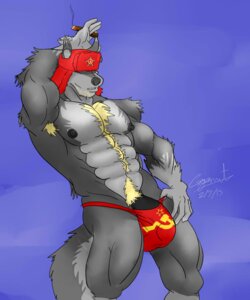 Rating: Explicit Score: 0 Tags: 2013 5:6 abs animal_genitalia anthro armpit_hair beard biceps big_muscles big_penis biped black_nipples black_penis body_hair bulge canid canine canis chest_tuft cigar clothed clothing covered_eyes detailed_bulge e621 facial_hair flexing fur genital_outline genitals giganaut grey_body grey_fur half-erect happy_trail hat hat_over_eyes headgear headwear hi_res male mammal muscular muscular_anthro muscular_male nipples pecs penis penis_base penis_outline pose presenting russian sheath smoke smoking solo soviet_union speedo standing swimwear thick_penis thong topless tuft underwear ushanka wolf User: bunchy7s