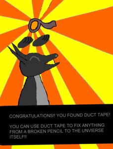 Rating: Safe Score: 0 Tags: ambiguous_gender anthro digital_media_(artwork) duct_tape e621 english_text flamey_(artist) grandfathered_content humor microsoft_paint_(artwork) solo tape text User: bunchy7s