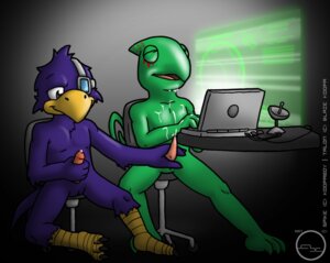 Rating: Explicit Score: 0 Tags: anthro anthro_on_anthro arbok_x archived_source avian barefoot beak bird blue_body blue_feathers bodily_fluids chameleon computer cum duo e621 electronics erection falcon falconid feathers feet flap-necked_chameleon genital_fluids genitals green_body green_scales handjob interspecies lizard male male/male masturbation nintendo nude penile penile_masturbation penis precum reptile scales scalie sex spike_powalski star_fox tail talon_powalski User: bunchy7s