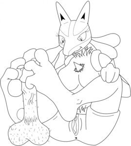 Rating: Explicit Score: 0 Tags: anus breasts female feral feral_only footjob fur line_art lucario male monochrome nintendo nude penis pokemon pokemon_(species) pussy rule34 sitting straight tagme vulva zp92 User: bunchy7s