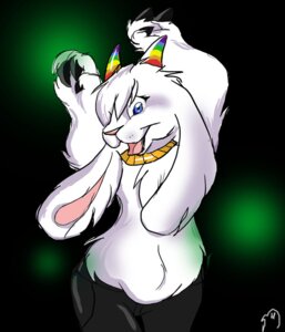Rating: Safe Score: 0 Tags: bovid caprine caramelldansen e621 female goat hooves horn jewelry looking_at_viewer mammal meme necklace rainbow solo vampirechicken User: bunchy7s