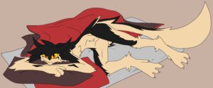 Rating: Questionable Score: 0 Tags: anthro e621 hi_res looking_at_viewer male mammal nude orange_eyes pinup pose sergal smile smirk solo tail topazknight User: bunchy7s