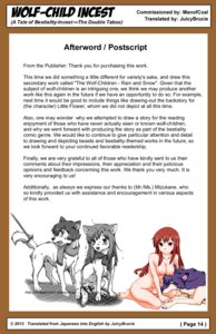 Rating: Explicit Score: 0 Tags: 2013 ame_(wolf_children) bestiality breasts brother_(lore) brother_and_sister_(lore) canid canine canis comic digital_media_(artwork) digitigrade e621 english_text female female_on_feral feral genitals group hi_res human human_on_feral incest_(lore) interspecies male male/female mammal monochrome quadruped sibling_(lore) sister_(lore) soukosouji tail text vulva wolf wolf_children yuki_(wolf_children) User: bunchy7s