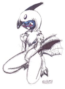 Rating: Explicit Score: 0 Tags: 2004 absol anthro barefoot bindi blush claws color female female_only fur furry furry_only horn kneeling masturbation nintendo nude open_eyes pokemon pokemon_(species) pokemon_rse red_eyes rule34 simple_background solo tail tailwag ubaldo white_background white_fur User: bunchy7s