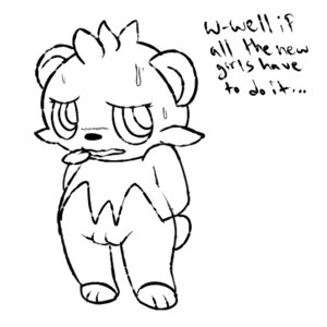 Rating: Explicit Score: 0 Tags: 1:1 bodily_fluids e621 female generation_6_pokemon genitals leaf low_res monochrome nervous nintendo pancham pokemon pokemon_(species) quagsireofvp simple_background solo sweat vulva white_background User: bunchy7s