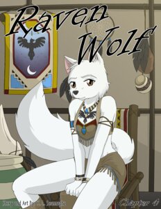 Rating: Safe Score: 0 Tags: anthro armband biped black_markings bracelet breasts brown_eyes canid canine canis clothed clothing comic cover cover_art cover_page e621 english_text feathers female fringe_clothing fringe_trim fur iuana_(raven_wolf) jewelry kurapika looking_at_viewer mammal markings necklace raven_wolf sitting small_breasts solo text tribal white_body white_fur wolf User: bunchy7s