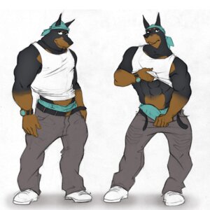 Rating: Explicit Score: 0 Tags: 1:1 2011 abs anthro belt biceps big_muscles biped black_body black_fur black_nose blue_boxers blue_clothing blue_underwear bottomwear boxers_(clothing) brass_(artist) brown_body brown_fur bulge canid canine canis clock clothed clothing clothing_lift detailed_bulge dobermann domestic_dog e621 footwear fur genital_outline kerchief looking_at_viewer male mammal model_sheet muscular muscular_anthro muscular_male pants pecs penis_outline pinscher pointy_ears pose prick_ears sagging_pants shirt shirt_lift shoes simple_background solo standing tank_top topwear underwear undressing watch white_background white_clothing white_shirt white_tank_top white_topwear User: bunchy7s