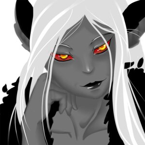 Rating: Safe Score: 0 Tags: 1:1 animal_humanoid canid canine e621 female humanoid kaerou mammal multi_tail nitzleplick red_sclera solo tail yellow_eyes User: bunchy7s