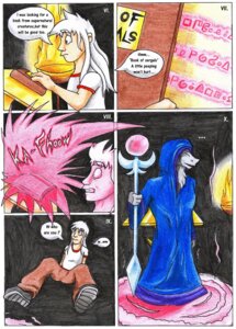 Rating: Safe Score: 0 Tags: anthro black_background clothed clothing comic danwolf15 dialogue duo e621 english_text female fully_clothed hi_res human male mammal sergal simple_background speech_bubble standing text User: bunchy7s
