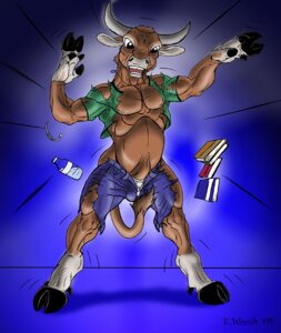 Rating: Explicit Score: 0 Tags: animal_genitalia anthro black-rat book bottomwear bovid bovine cattle clock clothing e621 farm fully_sheathed genitals hooves horn male mammal pants sheath shirt solo tail topwear transformation watch water User: bunchy7s