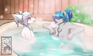 Rating: Questionable Score: 0 Tags: 5:3 anthro areola bathing black_sclera blue_eyes blue_hair blush breasts canid canine canis chest_tuft duo e621 female fur hair hot_tub mammal mane miiyori miiyori_(character) nipples nude partially_submerged partially_submerged_breasts pink_areola pink_nipples thaene tuft water white_hair wolf User: bunchy7s