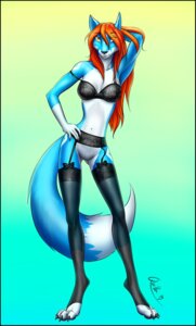 Rating: Explicit Score: 0 Tags: anthro bra canid canine clothing digital_media_(artwork) dipstick_tail e621 female footwear fox garter_belt garter_straps genitals hi_res legwear lingerie looking_at_viewer mammal markings quillu socks solo stockings tail tail_markings toeless_footwear toeless_socks underwear vulva User: bunchy7s