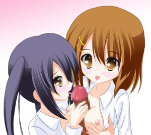 Rating: Explicit Score: 0 Tags: 1boy 2girls azusa_nakano_(k-on!) blush breasts censored fellatio female human human_only k-on! licking licking_penis male multiple_females multiple_girls open_clothes open_shirt oral paizuri penis penis_lick penis_licking rule34 shirt straight teamwork titfuck titjob yui_hirasawa_(k-on!) User: bunchy7s