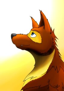 Rating: Safe Score: 0 Tags: 2014 absurd_res anthro black_nose blue_eyes brown_body brown_fur canid canine canis domestic_dog e621 fangs fur gradient_background hi_res jeffurr looking_up male mammal simple_background smile solo teeth yellow_body yellow_fur User: bunchy7s