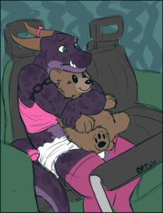 Rating: Questionable Score: 0 Tags: amusement_park amusement_ride anthro charryzarry clean_diaper clothed clothing crossdressing crys crys_the_hybrid diaper dragon duo e621 green_eyes horn male mythological_creature mythological_scalie mythology plushie roller_coaster scalie scared tail teddy_bear wearing_diaper white_diaper User: bunchy7s