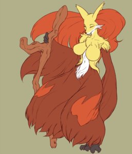 Rating: Questionable Score: 0 Tags: anthro big_breasts breasts canid canine chest_tuft delphox e621 eyes_closed fdokkaku female fluffy fur generation_6_pokemon inner_ear_fluff long_fur mammal mane navel nintendo pokemon pokemon_(species) solo tuft User: bunchy7s