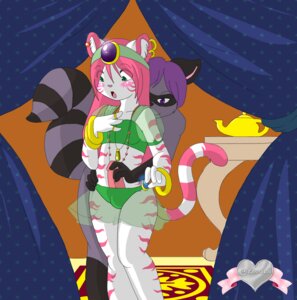 Rating: Explicit Score: 0 Tags: anthro blush catfiddle clothed clothing cosplay crossdressing cutesauce duo e621 erection felid femboy genitals grope humanoid_genitalia humanoid_penis kennis male male/male mammal pantherine penis procyonid raccoon saiyuri skimpy tail tiger User: bunchy7s
