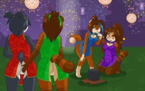 Rating: Explicit Score: 0 Tags: 16:10 accessory anthro bear blizzard_entertainment bottomless breasts brown_body brown_fur brown_hair claws clothed clothing digital_media_(artwork) e621 female fireworks fur genitals grope group hair hair_accessory hairpin helsy hi_res lamp lantern mammal moon outside pandaren paper_lantern red_pandaren vulva warcraft widescreen User: bunchy7s