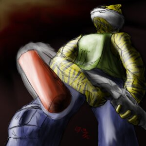 Rating: Safe Score: 0 Tags: 1:1 2010 anthro blue_bottomwear blue_clothing blue_pants bottomwear cargo_pants close-up clothing e621 felid fur gun low-angle_view male mammal misleading_thumbnail pantherine pants ranged_weapon shirt shotgun smoke solo striped_body striped_fur stripes tank_top tiger topwear weapon yellow_body yellow_fur yoyofreakcj User: bunchy7s