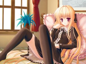 Rating: Explicit Score: 0 Tags: bed blonde_hair blush female game_cg gothic kounose_akara long_hair purple_eyes red_eyes rule34 solo thighhighs User: bunchy7s