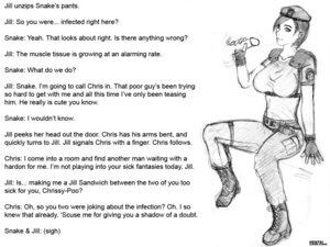 Rating: Explicit Score: 0 Tags: chris_redfield comic female hentai_cook human jill_valentine jill_valentine_(julia_voth) male metal_gear metal_gear_solid resident_evil rule34 solid_snake straight User: bunchy7s