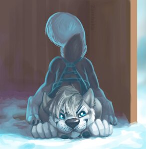Rating: Safe Score: 0 Tags: ass_up butt canid canine canis digital_media_(artwork) digitigrade domestic_dog e621 feral front_view full-length_portrait hair harness hiding husky male mammal nordic_sled_dog outside portrait quadruped snow solo spitz tail zambuka User: bunchy7s