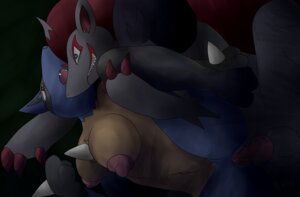 Rating: Explicit Score: 0 Tags: anthro anthro_on_anthro big_breasts blue_body blue_fur breasts canid canine duo e621 erection female female_penetrated fur generation_4_pokemon generation_5_pokemon genitals knot lucario male male/female male_penetrating male_penetrating_female mammal nintendo nude penetration penile penile_penetration penis penis_in_vagina pokemon pokemon_(species) sex vaginal vaginal_penetration yewdra zoroark User: bunchy7s