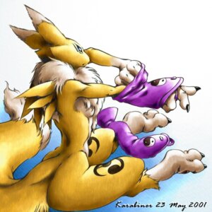 Rating: Safe Score: 0 Tags: 1:1 2001 anthro armwear bandai_namco biped black_sclera blue_eyes breasts butt canid canine chest_tuft claws clothing digimon digimon_(species) dipstick_tail double_tomoe e621 elbow_gloves facial_markings female fur gloves handwear head_markings karabiner leg_markings mammal markings renamon simple_background sitting solo tail tail_markings tomoe_(symbol) tuft under_boob white_background yellow_body yellow_fur yin_yang User: bunchy7s