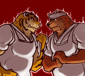 Rating: Safe Score: 0 Tags: angry anthro barazoku bear biceps big_muscles brown_body brown_fur clothed clothing duo e621 eye_contact felid fur hi_res istani looking_at_another male mammal markings muscular muscular_male pantherine simple_background tiger User: bunchy7s Rating: Safe Score: 0 Tags: angry anthro barazoku bear biceps big_muscles brown_body brown_fur clothed clothing duo e621 eye_contact felid fur hi_res istani looking_at_another male mammal markings muscular muscular_male pantherine simple_background tiger User: bunchy7s