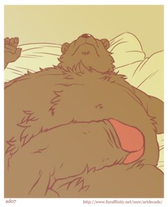 Rating: Explicit Score: 0 Tags: anthro artdecade bear bed big_penis biped brown_bear e621 furniture genitals grizzly_bear half-erect humanoid_genitalia humanoid_penis lying male mammal nude on_back on_bed overweight overweight_anthro overweight_male penis perspective sleeping solo text url ursine User: bunchy7s