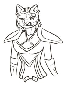 Rating: Safe Score: 0 Tags: anthro armor black_and_white digital_media_(artwork) e621 ear_piercing felid female feretta khajiit looking_at_viewer mammal microsoft monochrome piercing seras_(ra.helllord) simple_background solo stripes the_elder_scrolls tumblr white_background User: bunchy7s