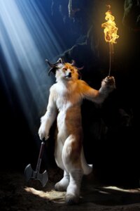 Rating: Safe Score: 0 Tags: 2012 amber_eyes ambiguous_gender anthro artist_collaboration axe black_nose canid canine canis cave clothing costume dark_theme darkness demon e621 ezwolf fire fur fursuit grandfathered_content holding_object holding_torch holding_weapon hooves horn hybrid mammal melee_weapon nude photo_manipulation pose qarrezel real solo standing tail third-party_edit torch weapon white_body white_fur wolf User: bunchy7s