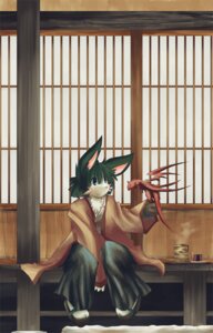 Rating: Safe Score: 0 Tags: anthro asian_clothing black_body black_fur black_hair blue_eyes clothed clothing container cup digital_media_(artwork) dragon duo e621 east_asian_clothing footwear full-length_portrait fully_clothed fur hair japanese_clothing lagomorph leporid looking_aside looking_at_another male mammal membrane_(anatomy) membranous_wings mythological_creature mythological_scalie mythology outside perching portrait rabbit red_body red_skin sandals scalie shoes short_hair sitting steam tail takeya_hiyoko white_body white_fur wings User: bunchy7s