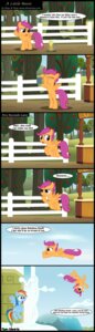 Rating: Safe Score: 0 Tags: absurd_res apple blue_body blue_feathers blue_fur cider cloud comic cutie_mark dialogue duo e621 english_text equid equine eyes_closed feathered_wings feathers female feral flying food friendship_is_magic fruit fur hair hasbro hi_res mammal multicolored_hair multicolored_tail my_little_pony mythological_creature mythological_equine mythology open_mouth orange_body orange_feathers orange_fur pegasus plant purple_eyes rainbow_dash_(mlp) rainbow_hair rainbow_tail scootaloo_(mlp) tail teeth text toxic-mario tree wings young young_female young_feral User: bunchy7s