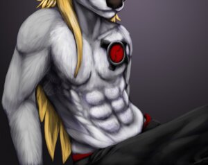 Rating: Safe Score: 0 Tags: 2013 anthro blonde_hair canid canine canis cybernetics cyborg e621 eloe glytheum_purifier hair machine male mammal muscular muscular_anthro muscular_male pinup pose scent-of-shadows signature solo watermark wolf year User: bunchy7s