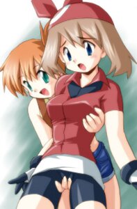 Rating: Explicit Score: 0 Tags: 2girls artist_request bandana bike_shorts blue_eyes blush breast_grab breasts brown_hair clothing crotch_grab denim denim_shorts female female_only fingering gloves green_eyes grope groping human human_only kasumi_(pokemon) latex lowres may_(pokemon) may_(pokemon_rs) multiple_females multiple_girls open_mouth orange_hair pokemon ponytail red_bandana rule34 short_hair shorts side_ponytail small_breasts straight_hair surprise surprised tied_hair yuri User: bunchy7s
