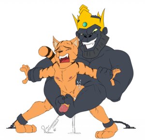 Rating: Explicit Score: 0 Tags: anal anal_penetration anthro ape bodily_fluids bound crown cum cum_inside cumshot domestic_cat dominant dominant_male duo e621 ejaculation erection feet felid feline felis foot_fetish foot_play footjob footjob_while_penetrating forced from_behind_position genital_fluids genitals gorilla haplorhine headgear hi_res humanoid_genitalia humanoid_penis jerseydevil kay_(legend_of_kay) legend_of_kay male male/male male_on_bottom male_on_top male_penetrated male_penetrating male_penetrating_male mammal on_bottom on_top on_top_of opposable_toe orgasm overweight penetration penile penis penis_grab perching_position prehensile_feet prehensile_footjob primate rape sex shun_(legend_of_kay) simple_background submissive submissive_male toes two-footed_footjob User: bunchy7s
