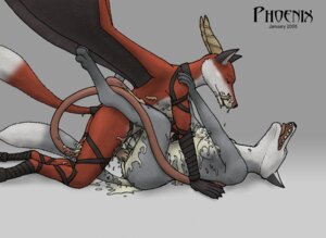 Rating: Explicit Score: 0 Tags: 2005 ambiguous_gender anthro anthro_on_anthro breasts canid canine dipstick_tail duo e621 erection fox genitals herm herm/ambiguous horn intersex intersex/ambiguous mammal markings membrane_(anatomy) membranous_wings messy penis phoenix_(artist) red_fox sackless sex simple_background straps tail tail_markings tentacles true_fox wings User: bunchy7s