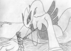 Rating: Questionable Score: 0 Tags: anthro aslan1 avian big_breasts breasts duo e621 female fishing_rod generation_2_pokemon human legendary_pokemon lugia male mammal monochrome nintendo pokemon pokemon_(species) size_difference tail User: bunchy7s