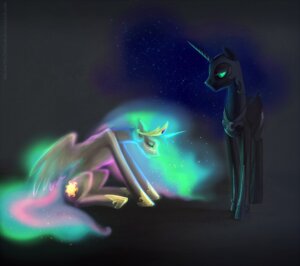 Rating: Safe Score: 0 Tags: 2011 armor black_background blue_hair bodily_fluids cosmic_hair crown crying cutie_mark digital_media_(artwork) discordthetrollest duo e621 equid equine ethereal_hair feathered_wings feathers female feral friendship_is_magic glowing hair hasbro headgear helmet horn long_hair mammal multicolored_hair my_little_pony mythological_creature mythological_equine mythology night nightmare_moon_(mlp) princess princess_celestia_(mlp) pseudo_hair rainbow_hair royalty simple_background sky star starry_sky tears winged_unicorn wings User: bunchy7s